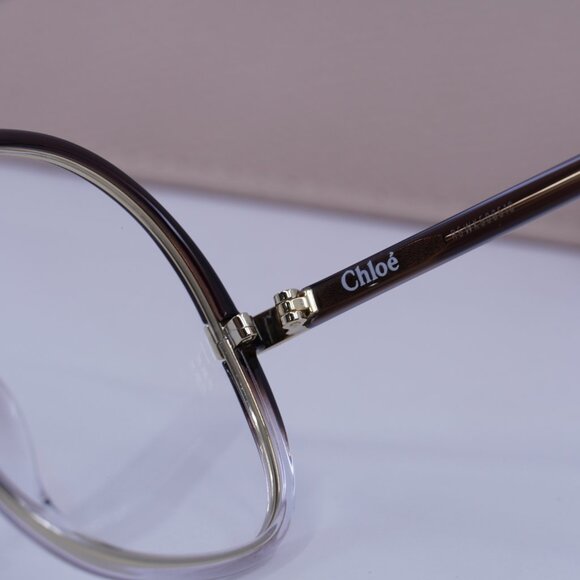 Chloe CH0032O 002 Round Eyeglasses 55mm - Brown Gradient - Picture 7 of 10